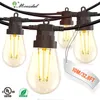 Strings LED Outdoor String Lights Hanging 2W S14 Bulbs IP65 Waterproof Shatterproof Garden For Patio Porch Backyard