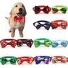 Vêtements de chien Noël Pet Bowknot Collier Père Noël / Bonhomme de neige Motif Cravate pour chiot chaton classique rouge vert chat collier fournitures