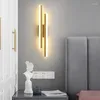 Lâmpada de parede moderna linha interior tira acrílico led luz nórdico minimalista elegante para quarto sala estar tv fundo escada corredor