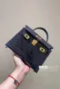 Legal Copy Deisgner 8A Bags Online-Shop Handmade Square Crocodile Pikelli Second Generation Mini Womens Handheld Single Should Have Real Logo