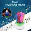 2PCS Świece Flower Candle LED Świąteczne elektryczne świece kwiatowe efekt wizualny Solid Parafin Unikalny kreatywność