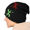 다채로운 Amazigh Berber Tifinagh Slouchy Beanie 모자 남성 여성 Kabyle Imazighen Hippie Skullies Beanies Cap Outdoor Ski