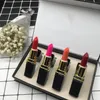 Auto-DVR-Lippenstift, 4-teiliges Set, neues Make-up, 4-in-1-Lipgloss, schwarze Röhrenlippenstifte, matte, langlebige Kosmetik mit Geschenkbox-Kit, Drop-Lieferung Dhkex