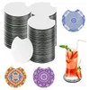 Table Mats 110PCS Sublimation Blank 2.76Inch Opening For DIY Crafts Car Coasters