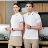 Men's Polos Summer Short Sleeve Cool Polo Shirt Lapel Business Clothing T-shirt And Women's Comfortable Casual Solid Color Top