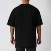 Men's T-Shirts Oversized Men's T-shirt Movement Fitness Short Sleeve Loose Sportswear Gym Clothing Fitness Summer Breathable Quick Dry Tops