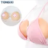 Silicone Pusssy M En Peito Falso com Alça de Ombro Transparente Peitos Enormes para Mastectomia Arraste ou Vestidos Sissy