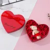 10 Flower Fat Soap Flower Gift Rose Box Valentine's Day Gift Bear Flower Bundle Wedding Decoration Gift Holiday Heart Box 240129