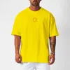 Мужские футболки Мужская влагоотводящая свободная футболка большого размера Летняя сетка Быстросохнущие спортивные топы для фитнеса с короткими рукавами Тренировочные футболки для бега в тренажерном зале