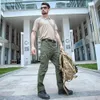 Taktiska byxor Män plus storlek S-6XL Multi Pocket utomhus vandring casual sweatpants kamouflage armé militär lastbyxor man 240124