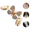 ブローチ蝶のセータークラスプレトロカーディガンクリップ繊細な女性シルクスカーフ