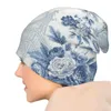 Basker pulverblå chinoiserie toile stickad hatt termisk visir man lyx män golf bär kvinnor