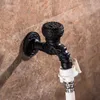 Bathroom Sink Faucets 1PC Black Brass Bibcock Wall Mount Water Faucet Accessories Outdoor Garden Taps Decorative Laundry Tap Cock G1/2'