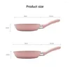 Pans Mini Stone Frying Pan With Nonstick Coating Silicone Anti-Scalding Handle Hook Kitchenware Cooking Utensils Wok Pot