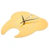 Wall Clocks Tooth-shaped Mirror Clock Modern Dental Clinic Silent Decorative Analog Home Decorate