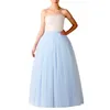 Vêtements de nuit pour femmes Femmes désossées Mariage Mesh Porcelaine Couleur Jupon Puffy Longue Tutu Jupe Faldas Mode Coréenne Gothique Mardi Gras