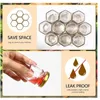 Storage Bottles 60Pcs Mini Hexagonal Glass Honey Jars Small With Gold Lids For Baby Shower Wedding And Party Favors Guest Gifts