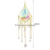 Novelty Items Sun Catcher Crystal Chandelier Illuminator Rainbow Hanging Wind Chimes Home Garden Decoration Inventory Wholesale Drop Dhgjt