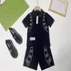 Designer Children's POLO Clothing set Summer Boys Girls Fashion casual Children's set High-grade cotton T+ shorts two-piece set size 90cm-150cm B11