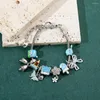 Charmarmband kawaii liten delfinhänge armband kreativitet diy pärlor charms armband för kvinnor handtillbehör gåvor