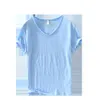 201 New Men's Pure Cotton T-Shirt Summer Summed Sumped Eight Color One Piece One