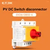 SMART HOME CONTROL ETEK DC SOLAR ISOLATOR SWITC 1000V Divonnector för 32A 2P 4P DIN RAIL MONTERING 2 POLE CE CERTIFIED EKD6