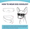 Hundkläder Atuban solglasögon små rasglasögon för hundar vindtäta anti-uv glasögon utomhus ögonskydd blå