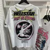 Hellstar t koszule mężczyźni t koszule kobiety T-shirt Hip Hop Streetwear Trendy nadrukowane krótkie rękawy designerka tee luźna para t-shirt graffiti śmieszna koszulka moda 38