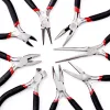 Necklace 8pcs/set Carbon Steel Diy Jewelry Making Tool Kits Round Nose Pliers Long Chain Nose Plier End Cutting Jewelry Pliers Sets