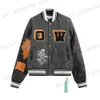 Offwhite Varsity Top Off Offs Offs White Jacket Men Men's Męskie kurtki męskie Designer Designer of Windbreaker Vintage Off White Loose Long Baseball 558