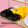 DIY Kids Yaratıcı Birleştirilmiş Ahşap Elektrik Çizim Kiti Modeli Otomatik Boyama Çizim Robot Bilim Fiziği Deney Oyuncaklar 240124