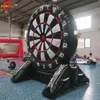 Gratis dörrfartyg! Utomhusaktiviteter 3M-10ft Hög uppblåsbar Dart Board Black Soccer Darts Carnival Game Toys till salu