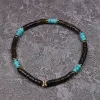 Armband Pohier Natural Stone Bronzite and Turquoise Heishi pärlor armband armband för män kvinnor juvelri gåva