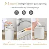 79L Narrow Smart Sensor Trash Can Kitchen Food Waste Recycle Bin Toilet Wastebasket Garbage Storage Bucket Bathroom Accessories 240119