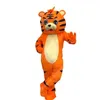 2024 Wysokiej jakości słodki tygrys Orange Mascot Costume Cartoon Temat Postacie Carnival unisex halloween karnawał dorośli urodziny Fantyczny strój dla mężczyzn kobiety