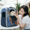 Suministros Mochila transportadora para perros Mochila transpirable para mascotas Metro Mochila de viaje de gran capacidad Cachorro Gatito Bolsa para gatos Mochila Metro para mascotas Accesorios para mascotas