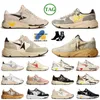 Luxe Running Semelle Cuir Daim Designer Glitter Casual Chaussures Vintage Camouflage Formateurs Faits À La Main Italie Marque Femmes Hommes Ivoire Star Baskets Finition Coureurs