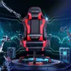 Outros móveis GTRACING Cadeira de jogos Apoio para os pés Alto-falantes Cadeira de videogame Bluetooth Música Heavy Duty Ergonômico Computador Cadeira de mesa de escritório Vermelho Q240129