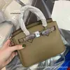 Borsa a mano da donna BK Borsa con fibbia in argento color caramello fantasia Lychee per donna in vera pelle bovina con tracolla classica a spalla singola con vendita in fabbrica