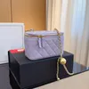 French Womens Gold Crush Ball Classic Mini Vanity Box Bags With Mirror Lambskin Metal Hardware Matelasse Chain Crossbody Shoulder Cosmetic Case 16CM 5 Colors