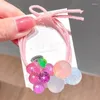 Accessori per capelli Elastico per bambini coreano all'ingrosso Cravatta per ragazza Fasce per capelli con corda per frutta carina