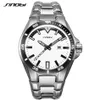 Sinobi Men Business Watch Full Stainless Steel Luxury High-end Wlistwatch Luminous Hands防水RelogioMasculino334n