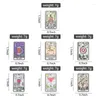 Broches 5 STKS/SET Creatieve Tarot Emaille Pins Tape CD Zon Maan Berg Badge Accessoires Grappige Banner Broche Rugzak Revers Sieraden Gift