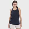 LU-1913 Vrouwen Back Swing Split Butterfly Strap Sportvest Ijs Ademend Holle Rug Yoga Kleding Top