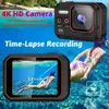 Câmeras de vídeo de ação esportiva DIXSG Sport Camera 4K 60FPS Wifi Controle Remoto 30m à prova d'água 170 Wide Angle Motion Camcorder Dash Cam Action Cameras Pro YQ240129