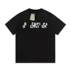 Designer Mode Casual Balencigas classique Lettres mal alignées classiques modernes pur coton manches courtes hommes et femmes col rond confortable T-shirt