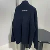 FW24 Show Donna Coppia calda Abbigliamento da sci da uomo 3B Icona sportiva Piumino da sci Nero a coste di lana lavorato a maglia Mezza cerniera Collo alto Maglione da donna Maglioni