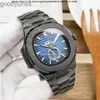 PAKEK-PHILLIPPE Luksusowe Waches Watch Zegarek z automatycznym mechanicznym ruchem 324 5726 zegarki sportowe eleganckie ciemnoszare tarcze ze stali nierdzewnej Wyświetlacz Faza Księżyca 42