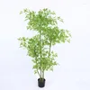 Decorative Flowers 95cm Blue Sky Bamboo Simulated Plant Mall Home Decoration Large Floor Potted Plants