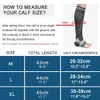 1 PCS chaussettes de compression de course soutien orthopédique genou haut bas mollet cheville protecteur pour football ski varices 240124